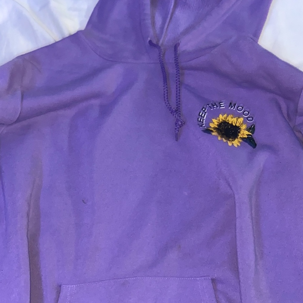Purple sunflower hoodie